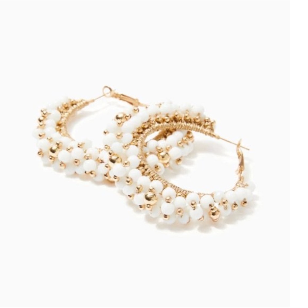 Lilly Pulitzer Beaded Hoop Earrings - Picture 3 of 10